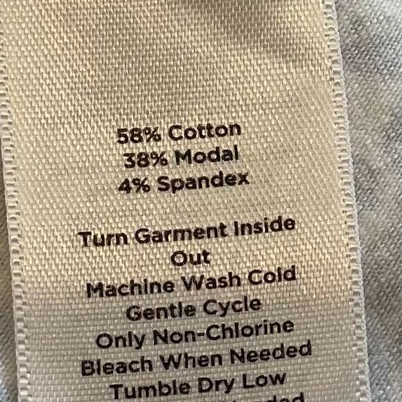 Talbots Cotton Blend Blue & White Geometric Print Pull On, Stretch, A-Line, 2X - Picture 4 of 7